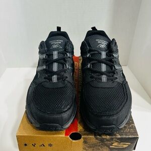 Skechers Men's Black Outdoor Trail Sneakers with Gray Accents - Men’s size 11